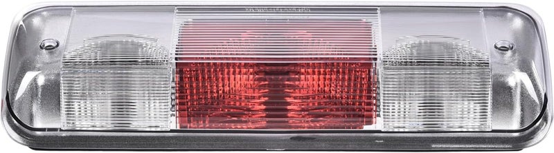 GPLUS 3rd Brake Light, Compatible with 2004-2008 Ford F150 Truck Third Brake Lights Assembly High Mount Center Rear Roof Third Cargo Light Parking Light Halogen, Clear/Red Lens Black Housing - Image 1
